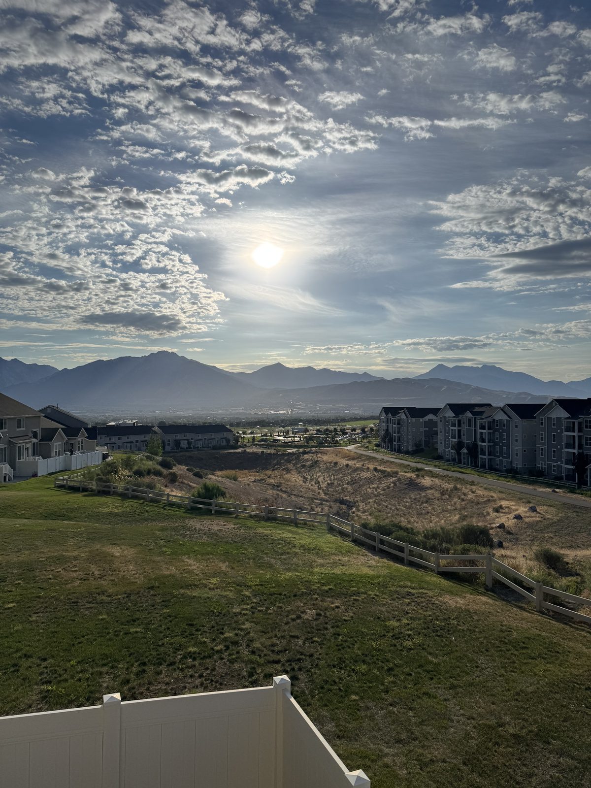Panoramic view across the Salt Lake Valley at sunset